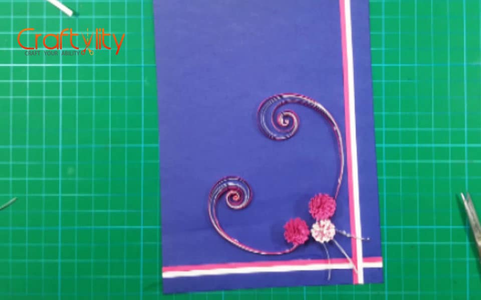 DIY Easy Paper Quilling Greeting Card without Tool