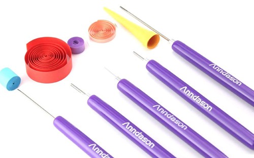  Slotted Paper Bead Roller Quilling Tools Set 2MM and 3MM Sizes  Paper Strips Included : Handmade Products